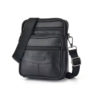 Bolso bandolera hombre piel marrón