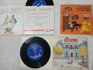 Lote 17 Vinilos Infantiles y Cuentos