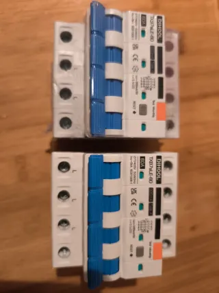 2 Interruptores Diferencial RCD Tipo A 60A