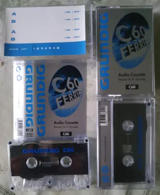 Lotto 3 cassette Grundig ferric C60 - china 1998