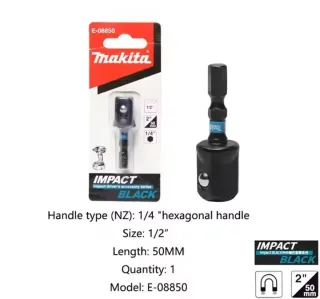 Makita E-08850 Adaptador Impacto 1/2 Negro