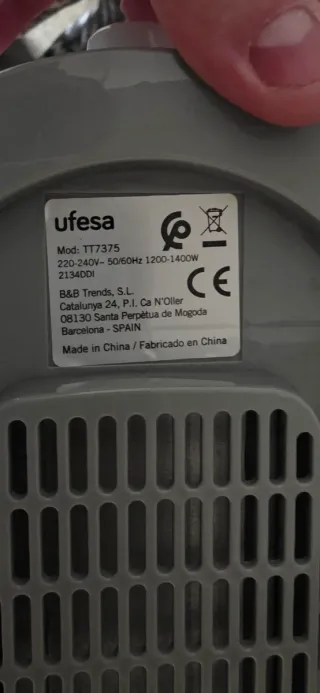 Tostadora Ufesa Activa Blanca