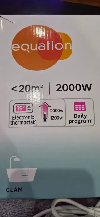 Calefactor Equation 2000W