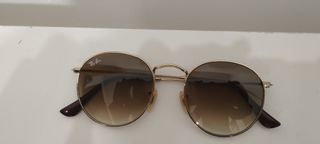 Gafas Ray-Ban Round Metal Oro Marrón