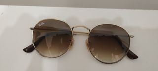 Gafas Ray-Ban Round Metal Oro Marrón