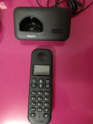 Teléfono Inalámbrico Duo Philips Negro