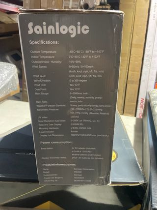 Estación Meteorológica Sainlogic 5-en-1