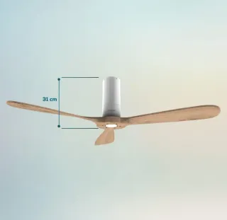 Cecotec Ventilador Techo Madera con Mando