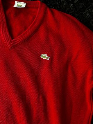 Camisola de Malha Lacoste Vermelha Tamanho L