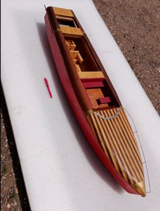 maqueta clásica yate lancha Riva Aquarama 124cm in