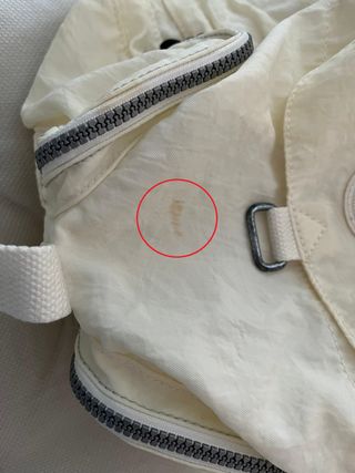 Mochila Kipling Algodón Blanca