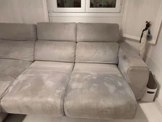 Sofá Chaiselongue Gris Tela