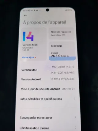 Xiaomi Redmi Note 10S Negro