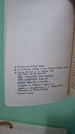 Manuel Azaña Antología.