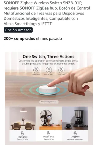 2 unds SONOFF SNZB-01P Zigbee Switch