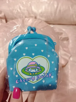 Portamonete Cheery Daisy azzurro