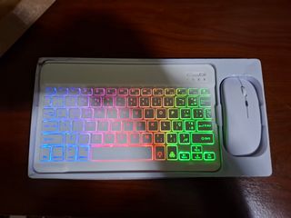 Kit Teclado RGB Bluetooth + Rato (Estilo Apple)