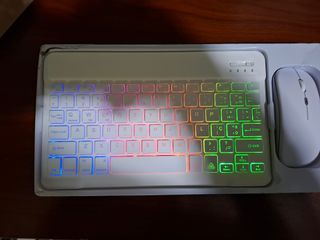 Kit Teclado RGB Bluetooth + Rato (Estilo Apple)