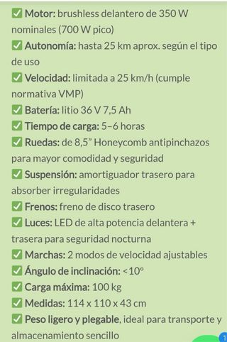 Patinete Eléctrico Zwheel 700W