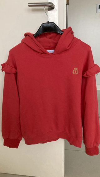 Sweatshirt Lanidor Coral com Folhos