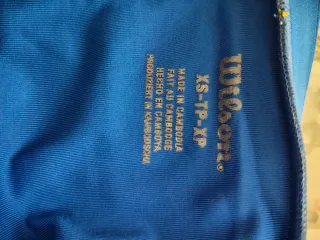 Falda deportiva Wilson amarilla y azul