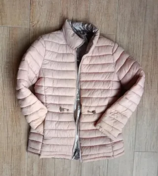Casaco rosa reversível tamanho M