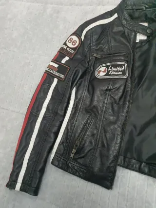 Chaqueta Motera Cuero marca geroma