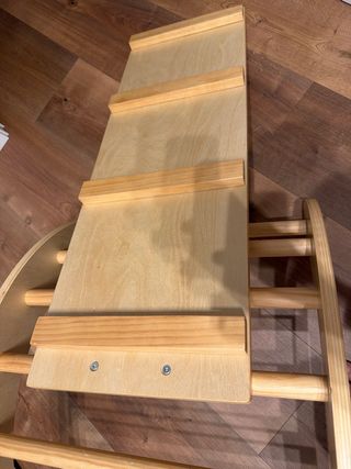 Parque de equilibrio madera niños