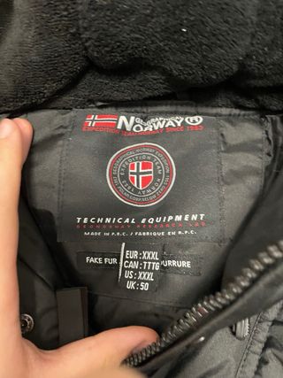 Chaqueta Geographical Norway Negra