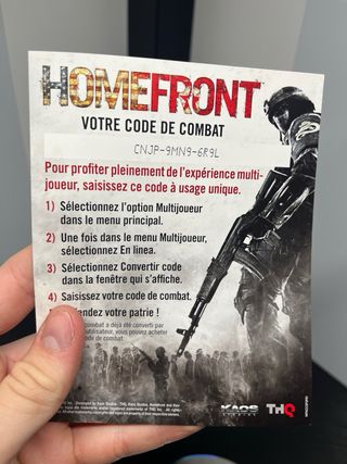 Homefront PS3 - Gioco e Codice Combat