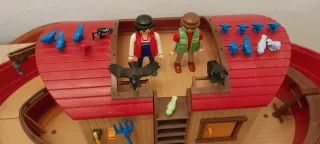 Playmobil,arca de noe,lote barco,belen,animales