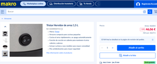 Olla Arrocera Tristar RK-6112 de 1,5 litros