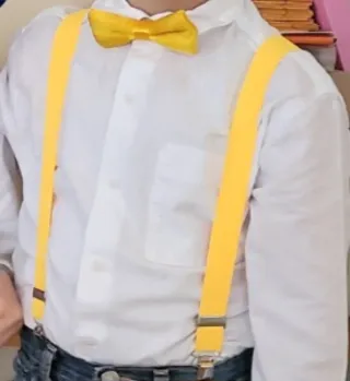 Tirantes y pajarita para niños