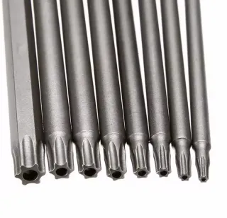 Set Cabezas Destornillador Torx 15cm T8 a T40