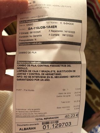 Reloj Casio G-Shock Dragon ball Z.