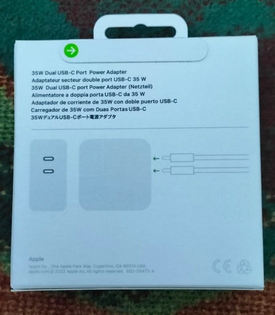 Cargador rapida 35W USB-C + Cable 2m240W USB-C