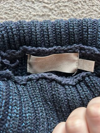 Camisola Pedro del Hierro gola alta azul