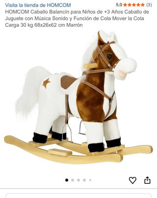 Caballo Balancín para Niños de +3 Años.
