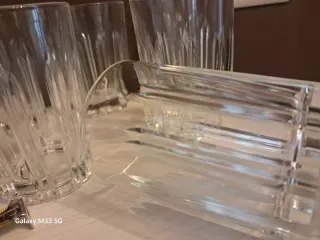 Set 6 Bicchieri Vintage Vetro Rigato