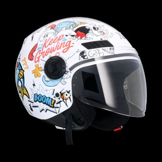 Casco Moto Jet para Hombre, Mujer, Niño y Niña