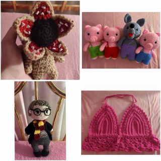 Pack 4 Amigurumis Crochet