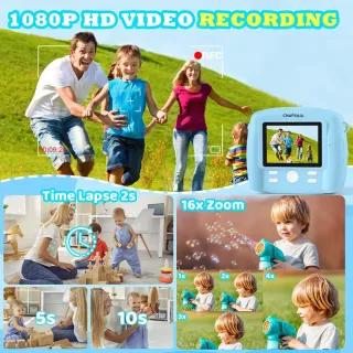 Cámara Fotos Infantil Instantánea SNAPXIA Azul