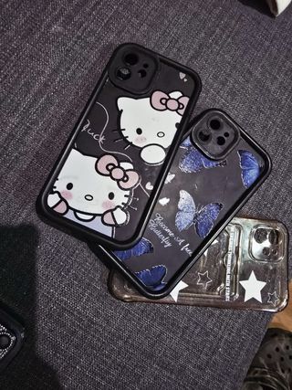 Funda iPhone 12 Azul con Brillantes