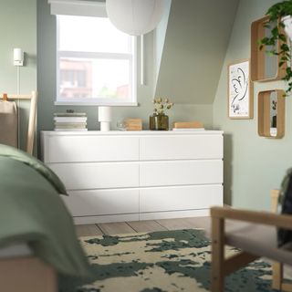 Cómoda IKEA MALM 6 cajones blanca
