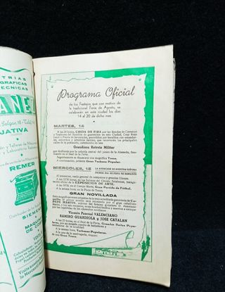 XATIVA - 1945 - EL PRIMER LIBRO DE LA FERIA