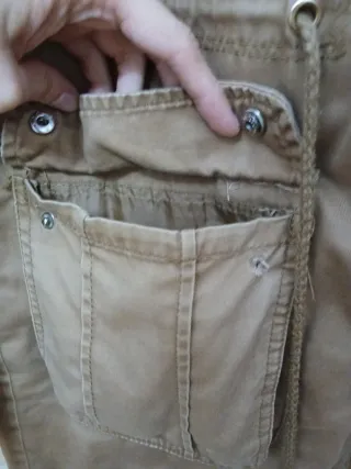 Abrigo marrón con peluche interior