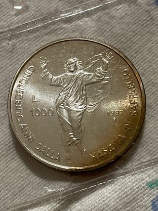 Monete San Marino 500 anni Raffaello Sanzio