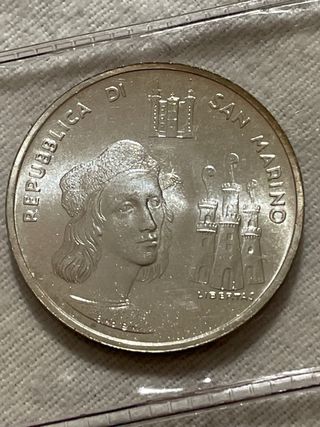Monete San Marino 500 anni Raffaello Sanzio