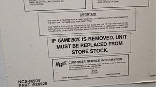 Kiosk Nintendo Game Boy