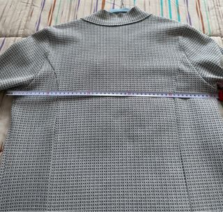 Giacca felpa fantasia blu taglia XL